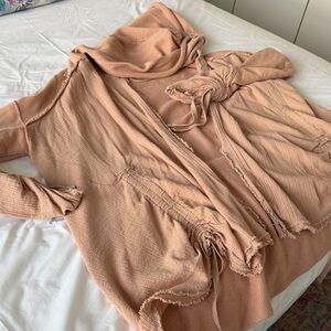 Cozy Hooded Cardigan, great condition. Knee length (I am 5’4”)